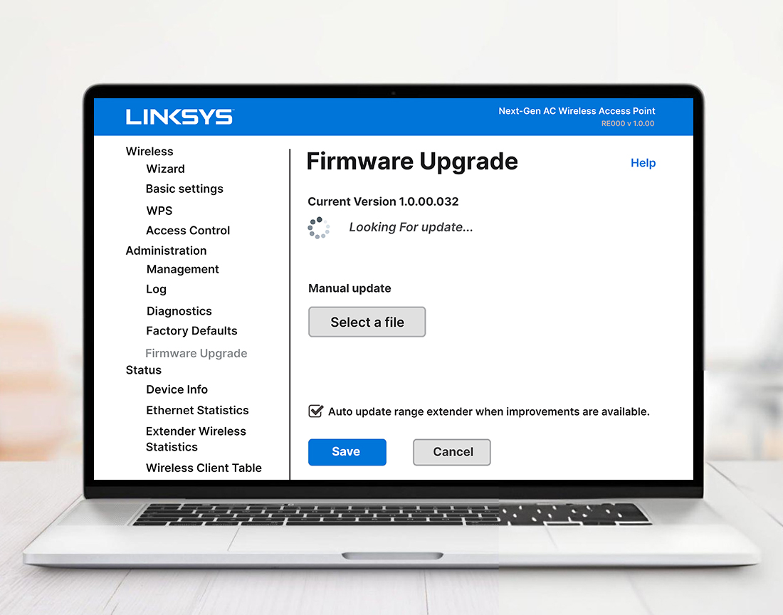 Linksys Extender Firmware Update