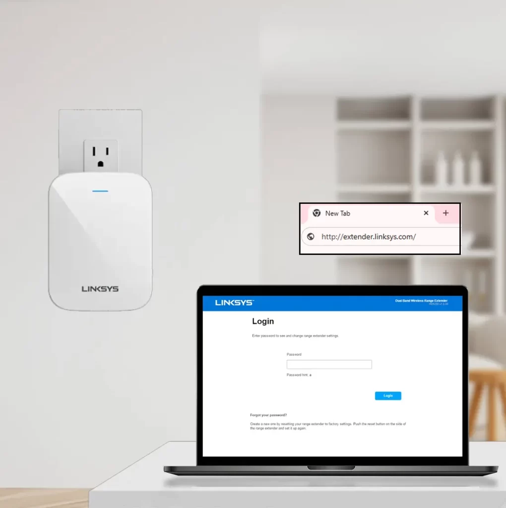 Web Portal Linksys extender